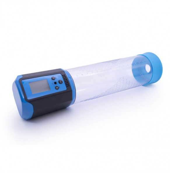 LCD Electric Vacuum Penis Pump (Chargeable - Blue)